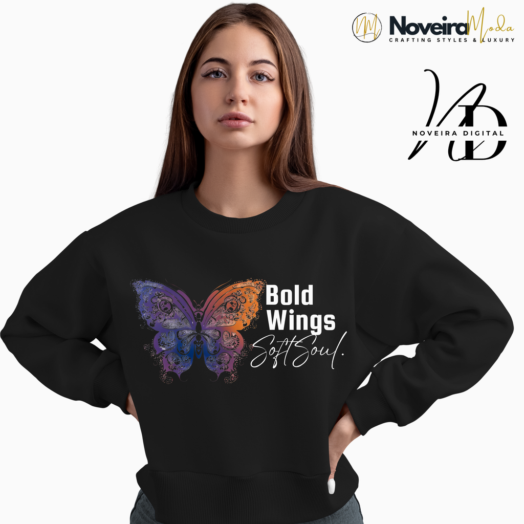 Digital Art Sweatshirt-Butterfly Art