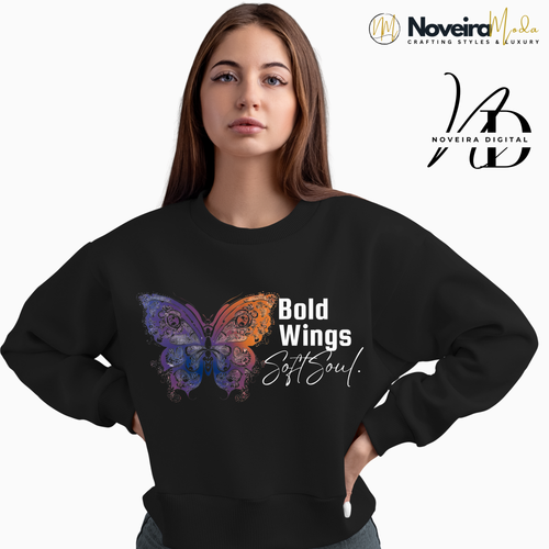 Digital Art Sweatshirt-Butterfly Art