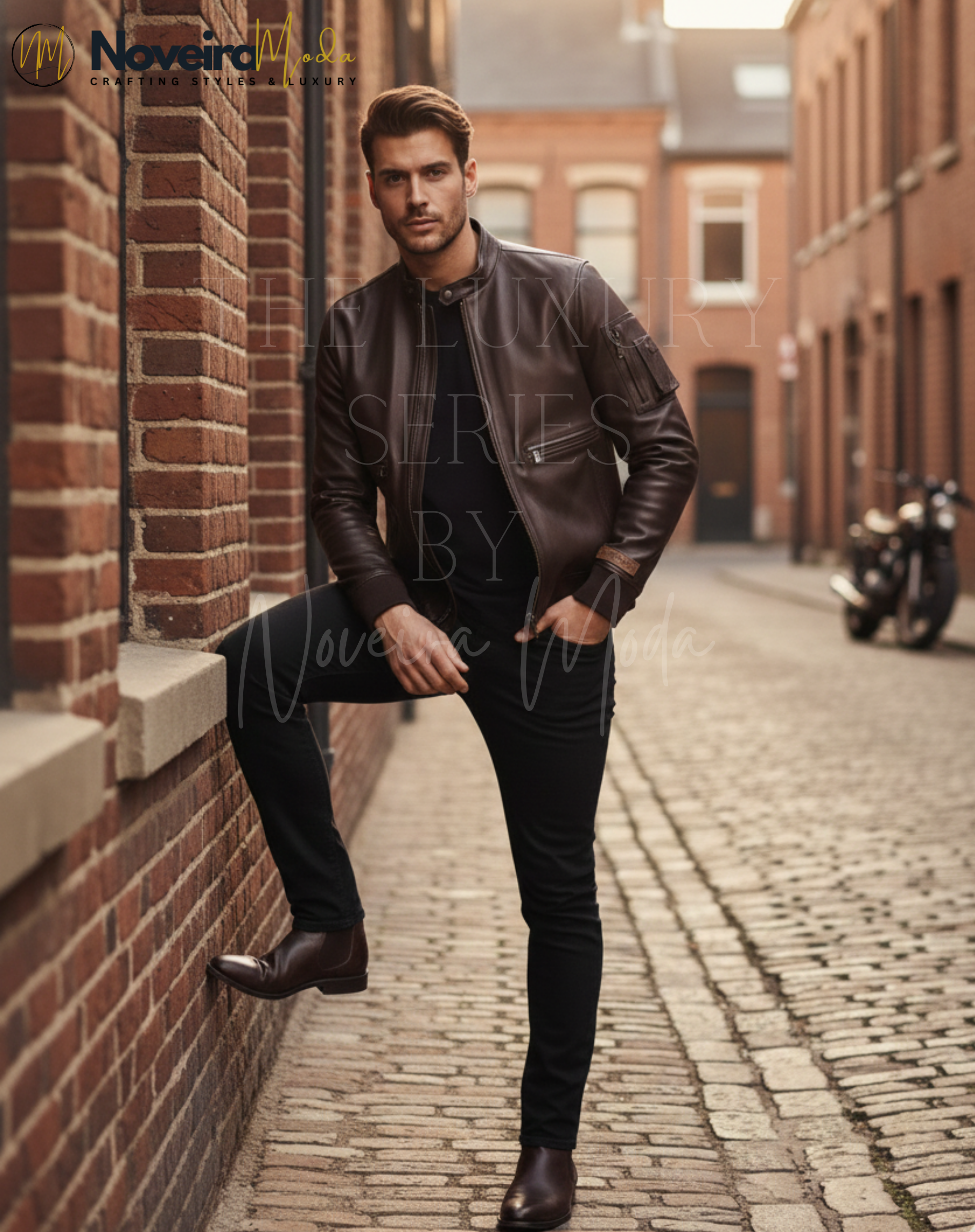 Luxury Biker Jacket for Men | Designer Inspired| Premium Streetwear