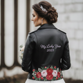 Floral Wedding Jacket-Custom Wordings