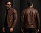 Noveira Signature Brown Leather Jacket