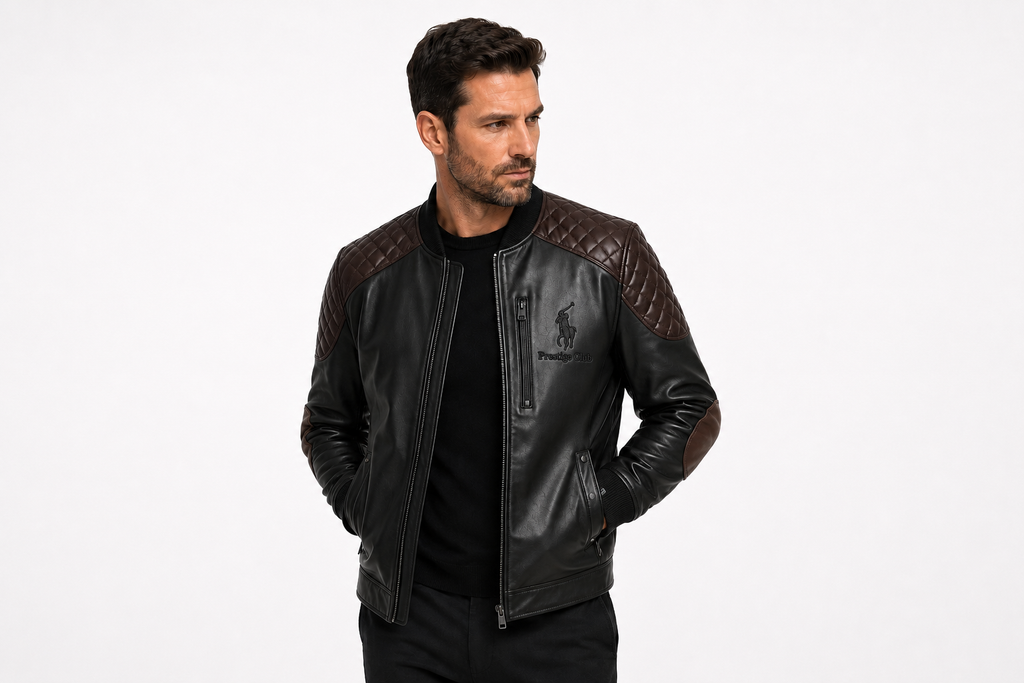 Prestige Leather Bomber Jacket