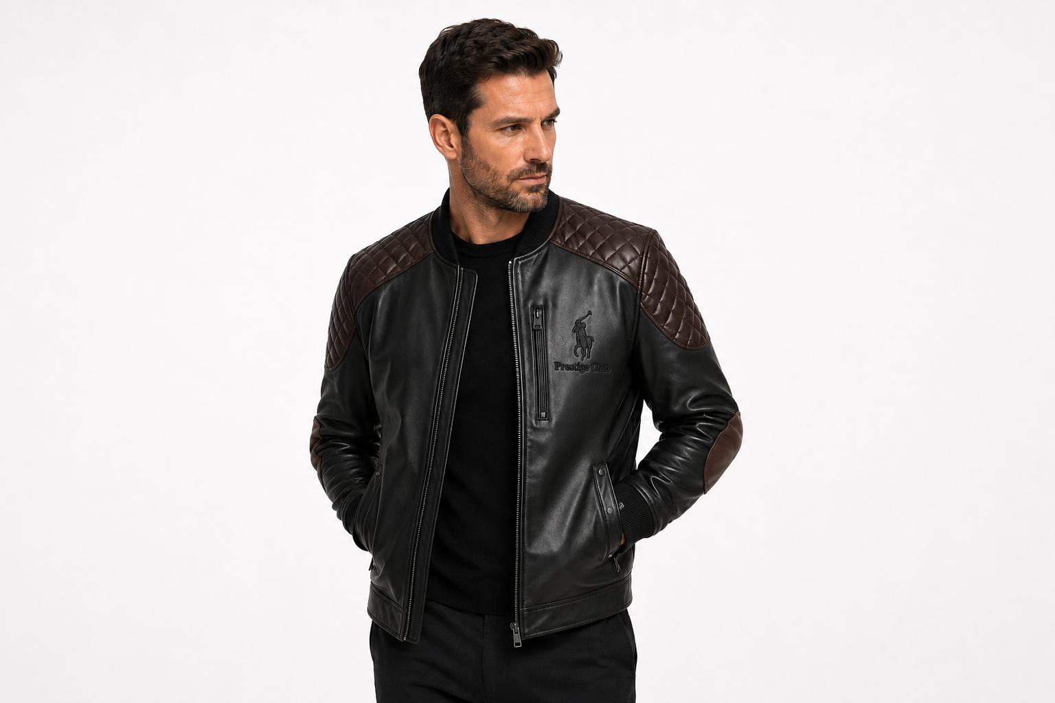 Prestige Leather Bomber Jacket