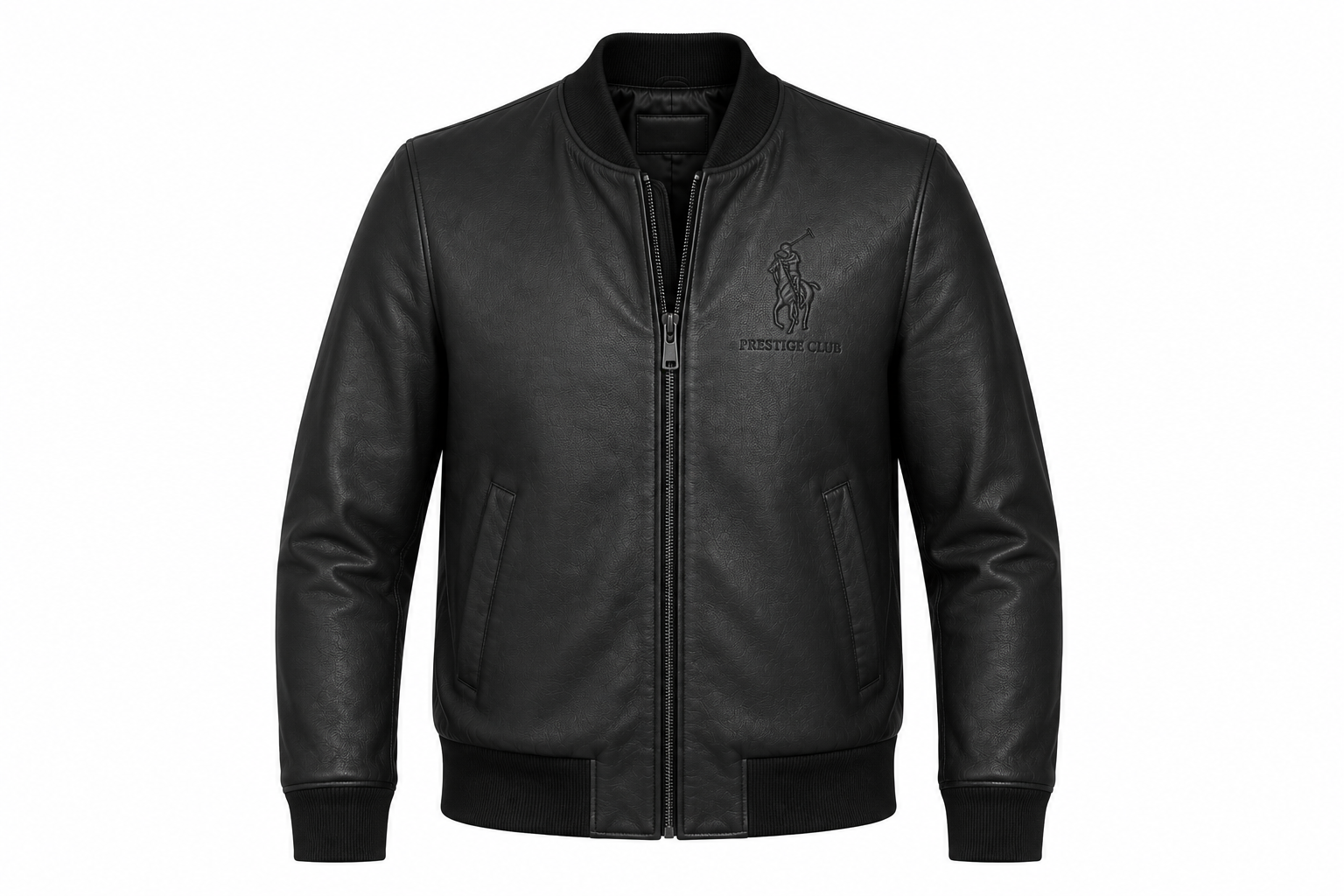 Men's Luxury Leather Bomber | Executive Black & Heritage Brown