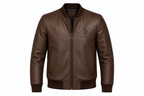 Prestige Club Premium Lambskin Leather Bomber Jacket