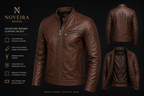 Noveira Signature Brown Leather Jacket