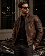 Noveira Signature Brown Leather Jacket